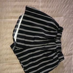 Black and White Zara Shorts
